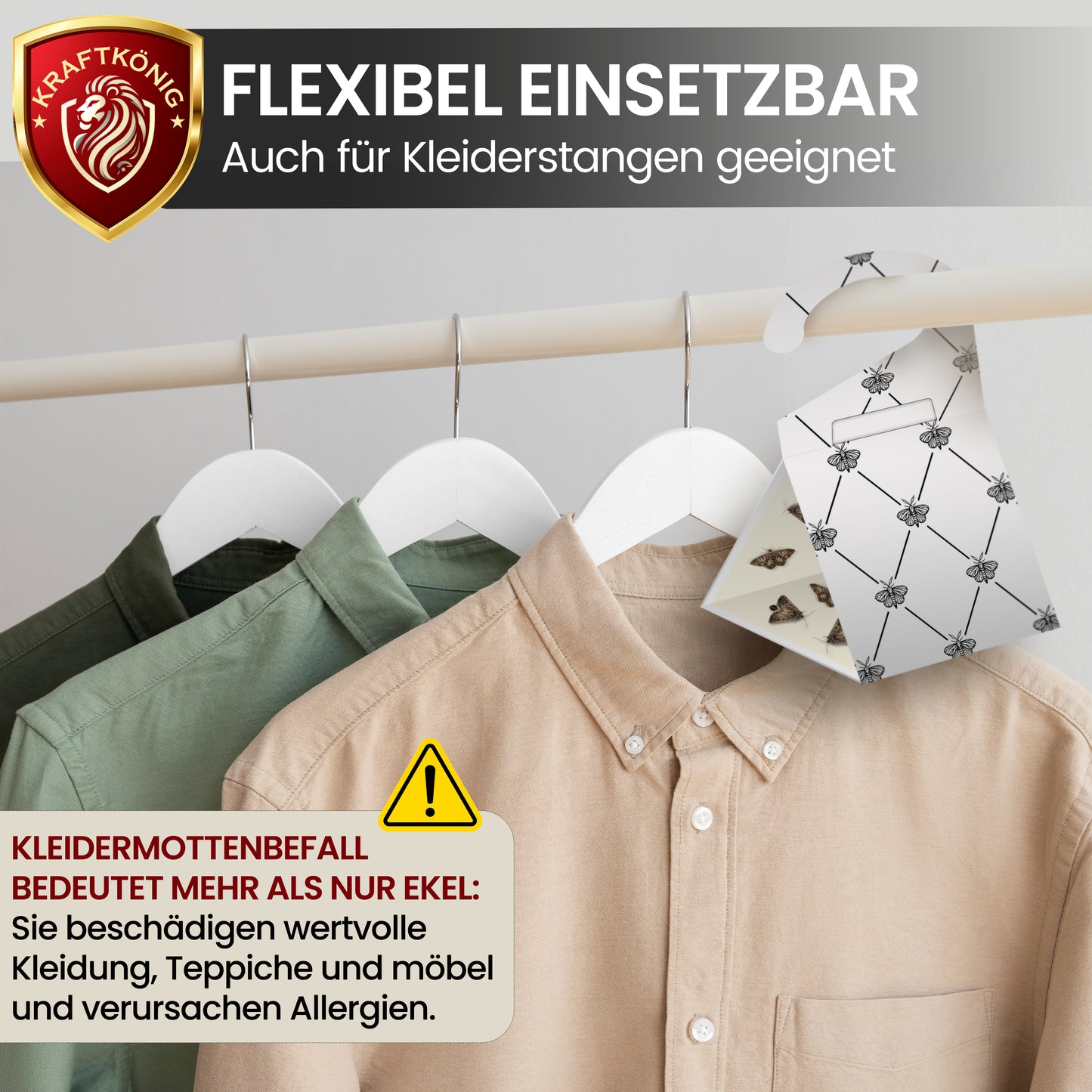 Kleidermottenfalle – 8 Stück