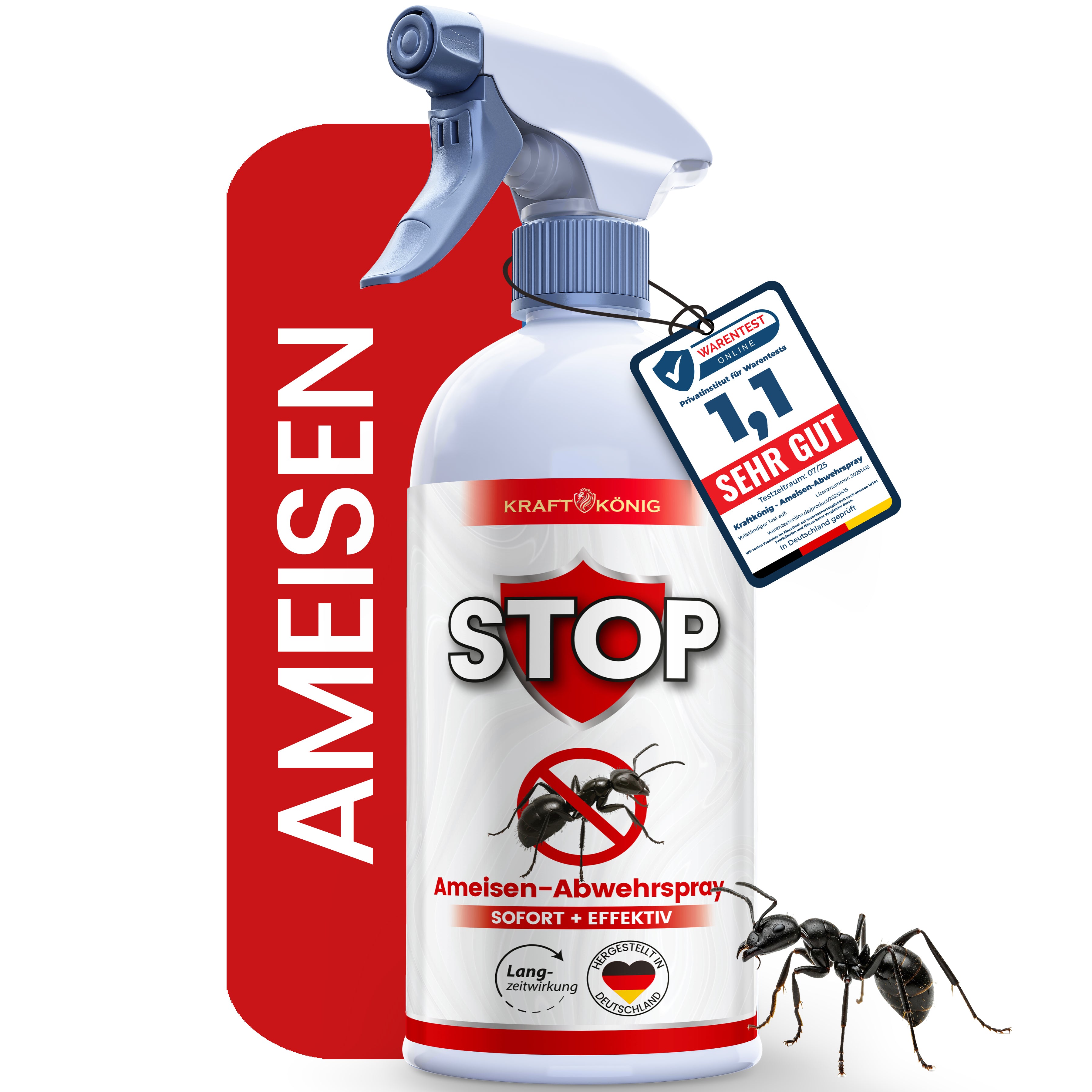 KRAFTKÖNIG Premium Ameisenspray – 500ml