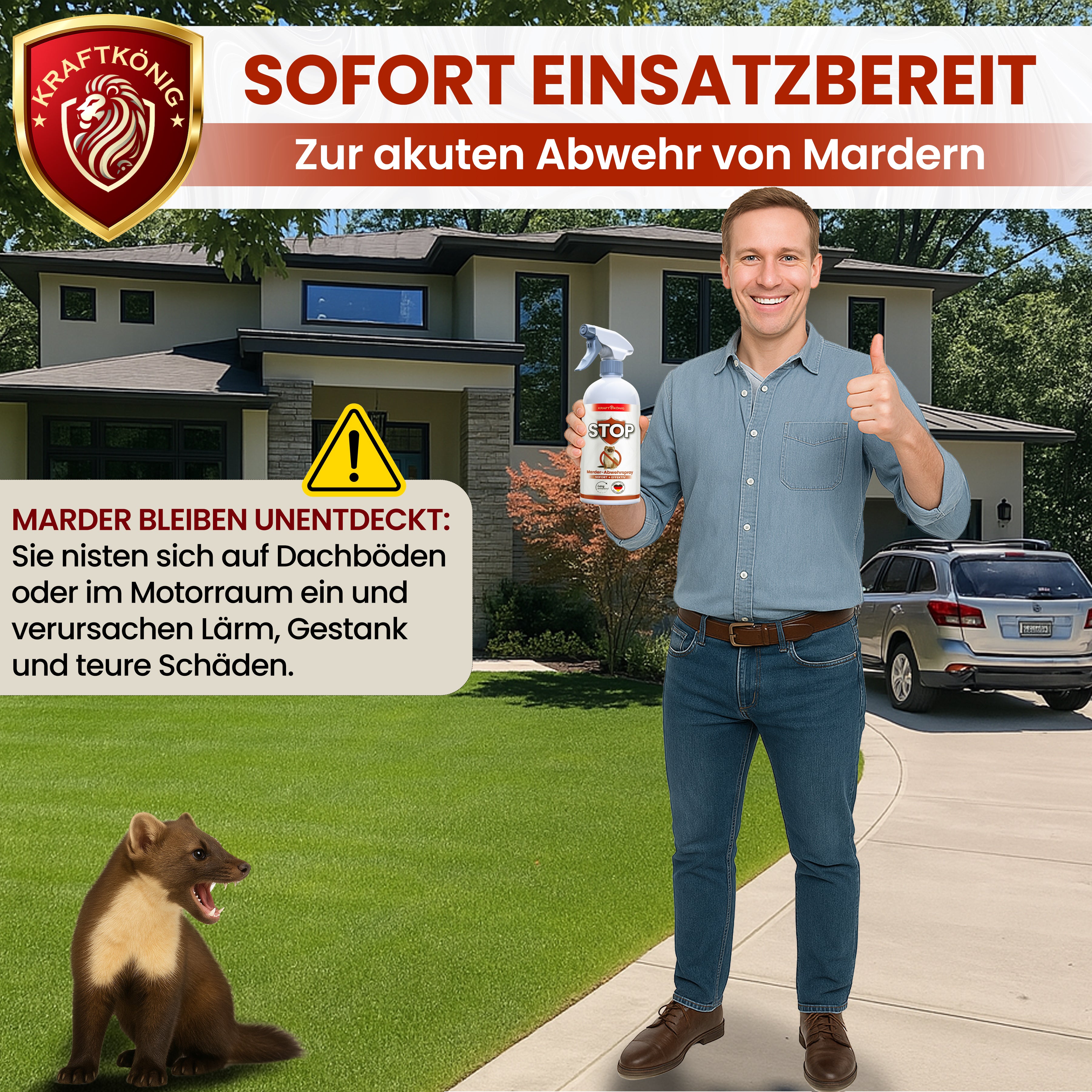 KRAFTKÖNIG Premium Marderspray – 500ml