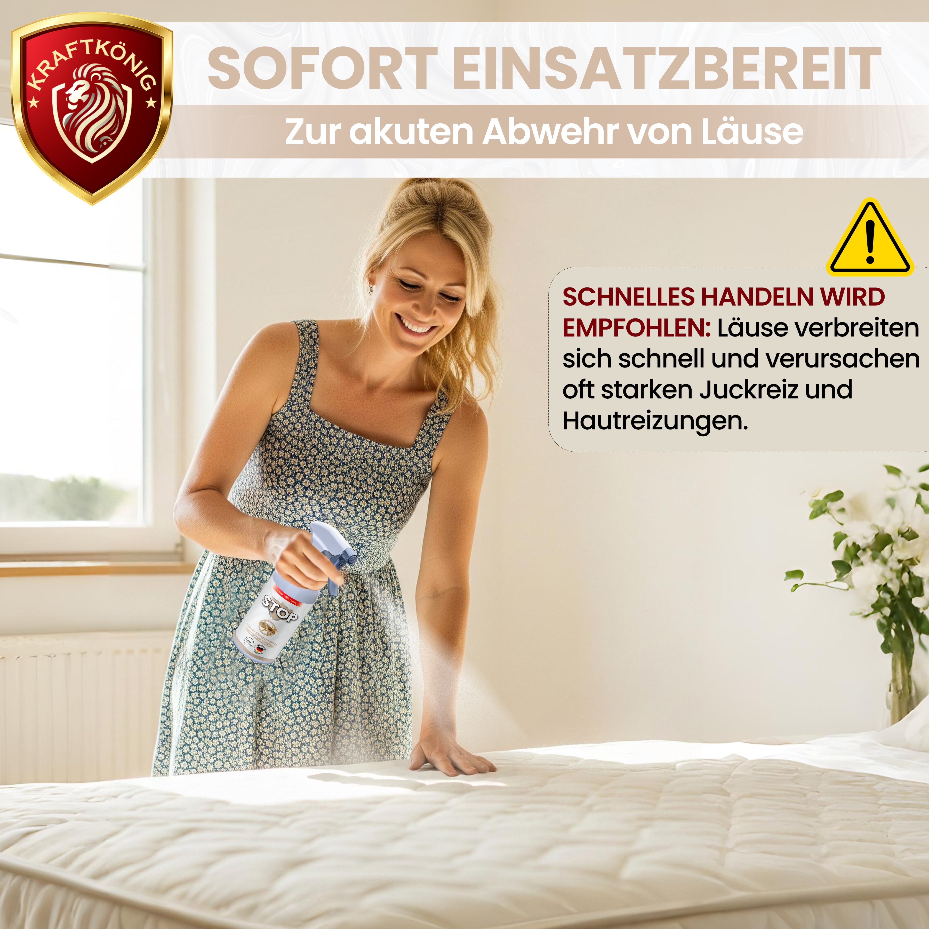 KRAFTKÖNIG Premium Läusespray – 500ml