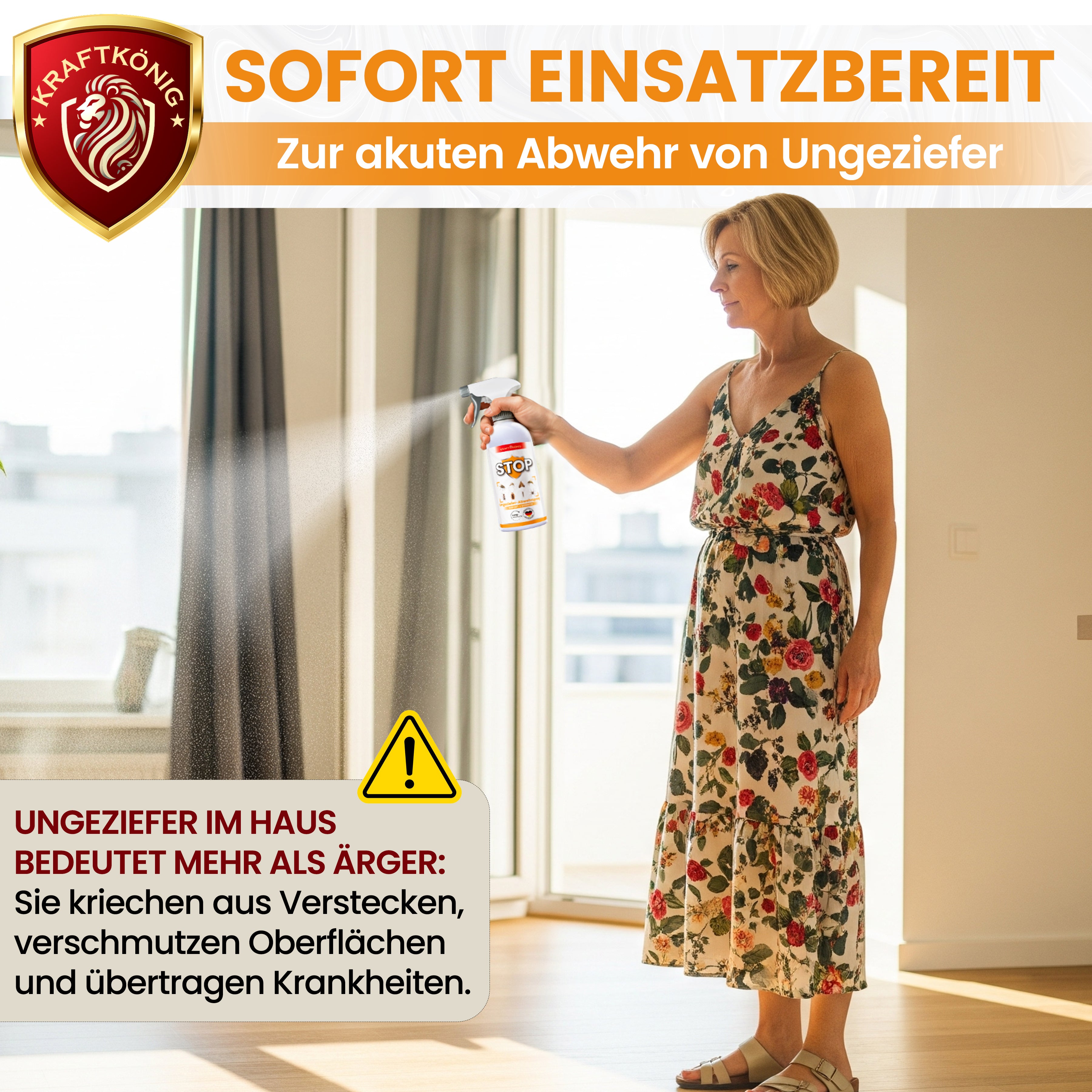 KRAFTKÖNIG Premium Ungeziefer Abwehrspray – 500ml