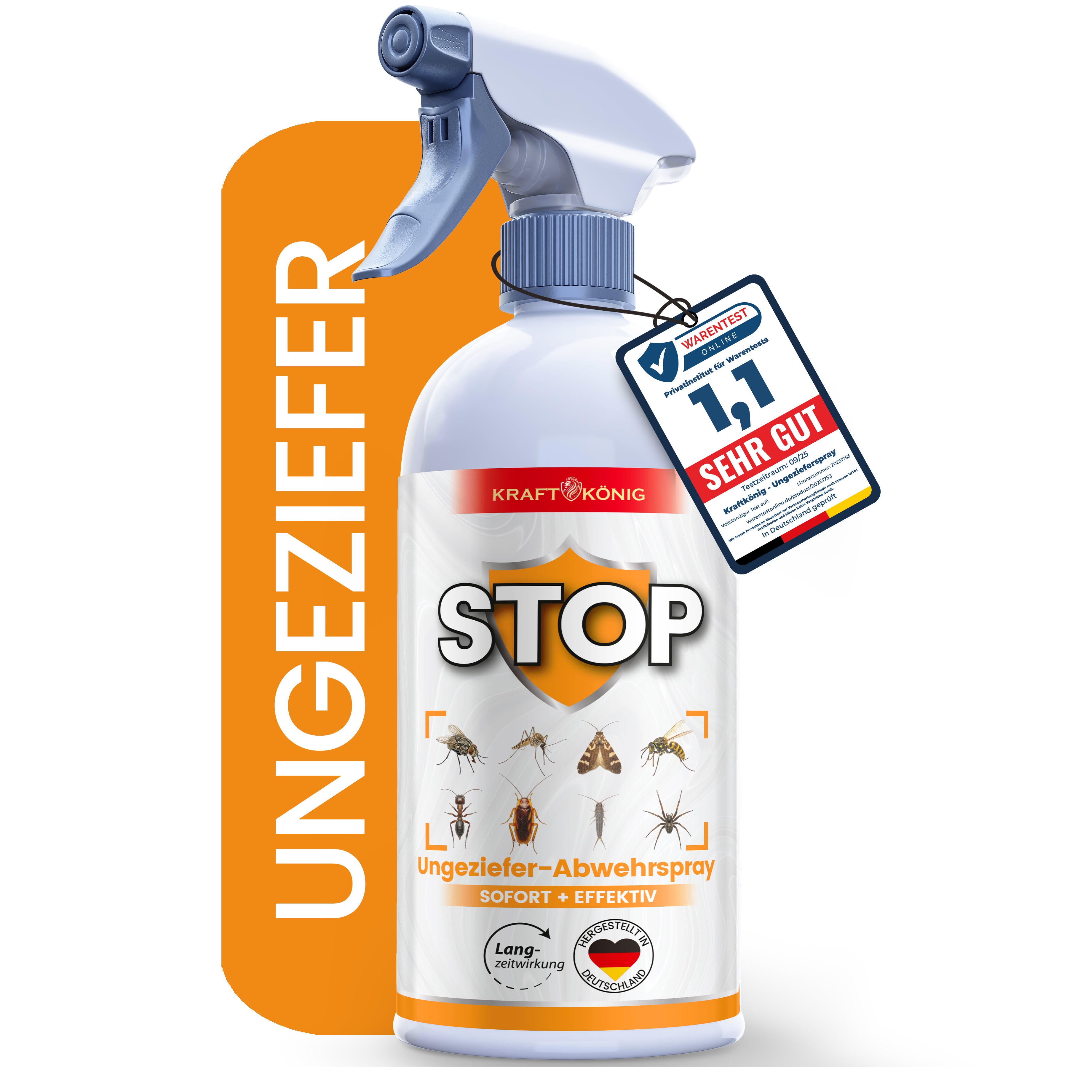 KRAFTKÖNIG Premium Ungeziefer Abwehrspray – 500ml
