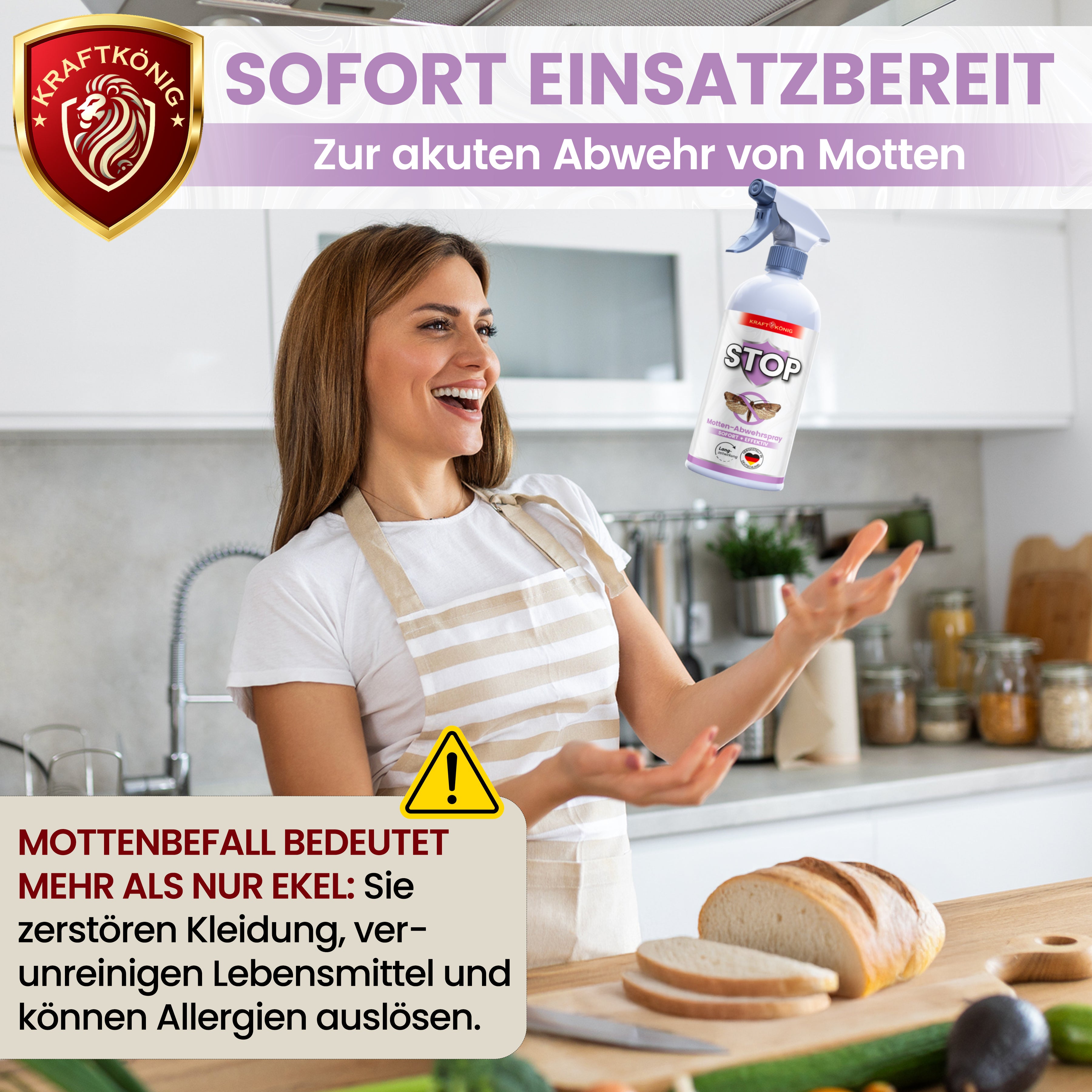 KRAFTKÖNIG Premium Mottenspray – 500ml