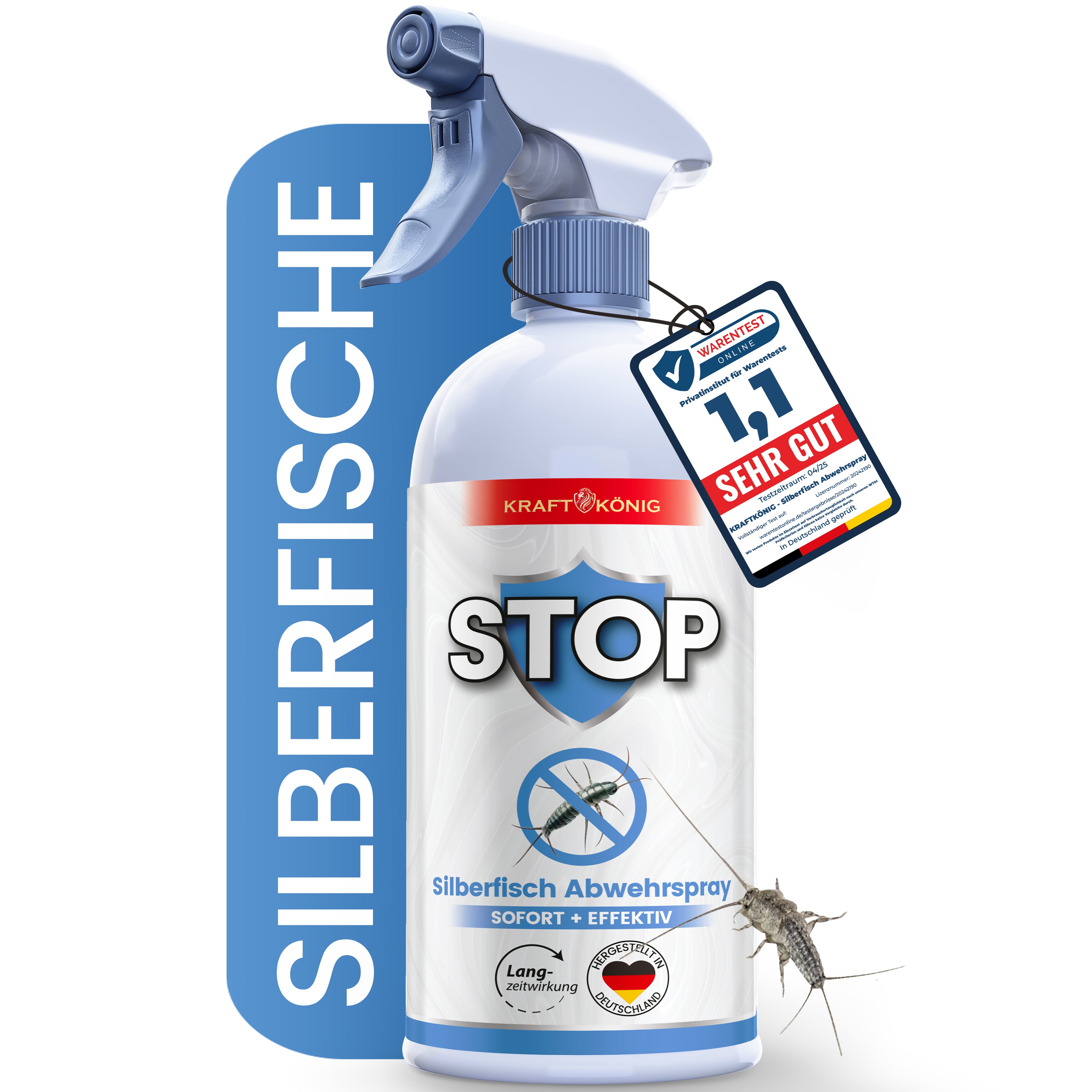 KRAFTKÖNIG Premium Silberfisch Spray – 500ml