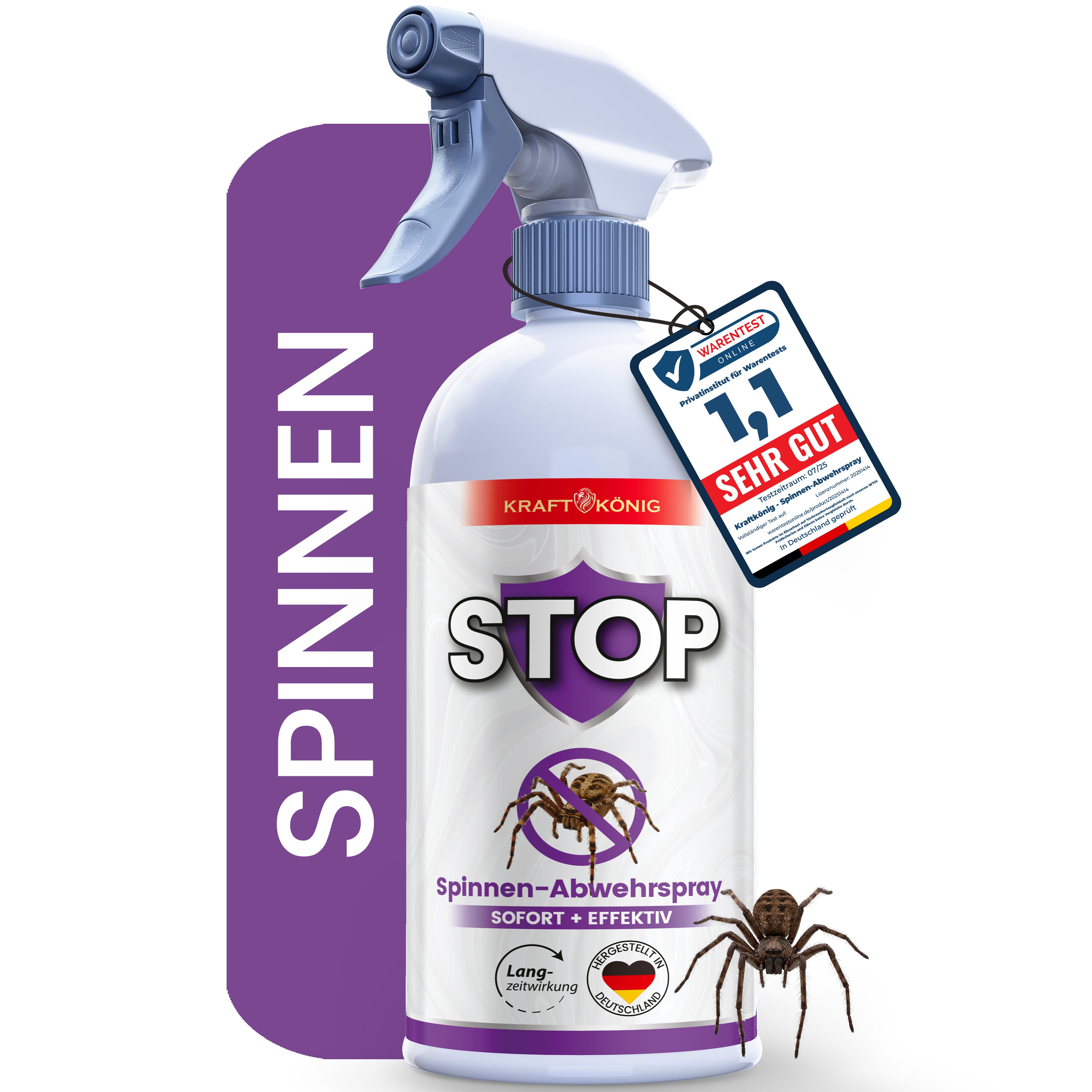 KRAFTKÖNIG Premium Spinnenspray – 500ml